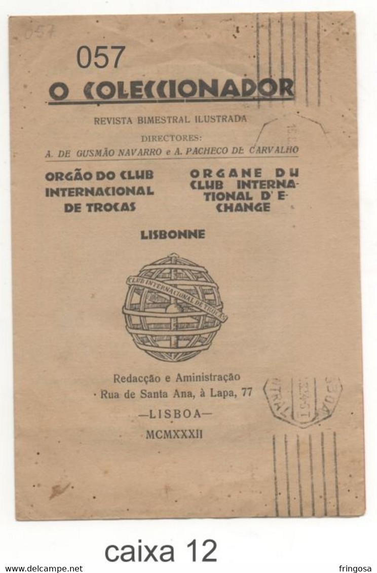 O Coleccionador: Clube Internacional De Trocas. 1932 - Sonstige & Ohne Zuordnung