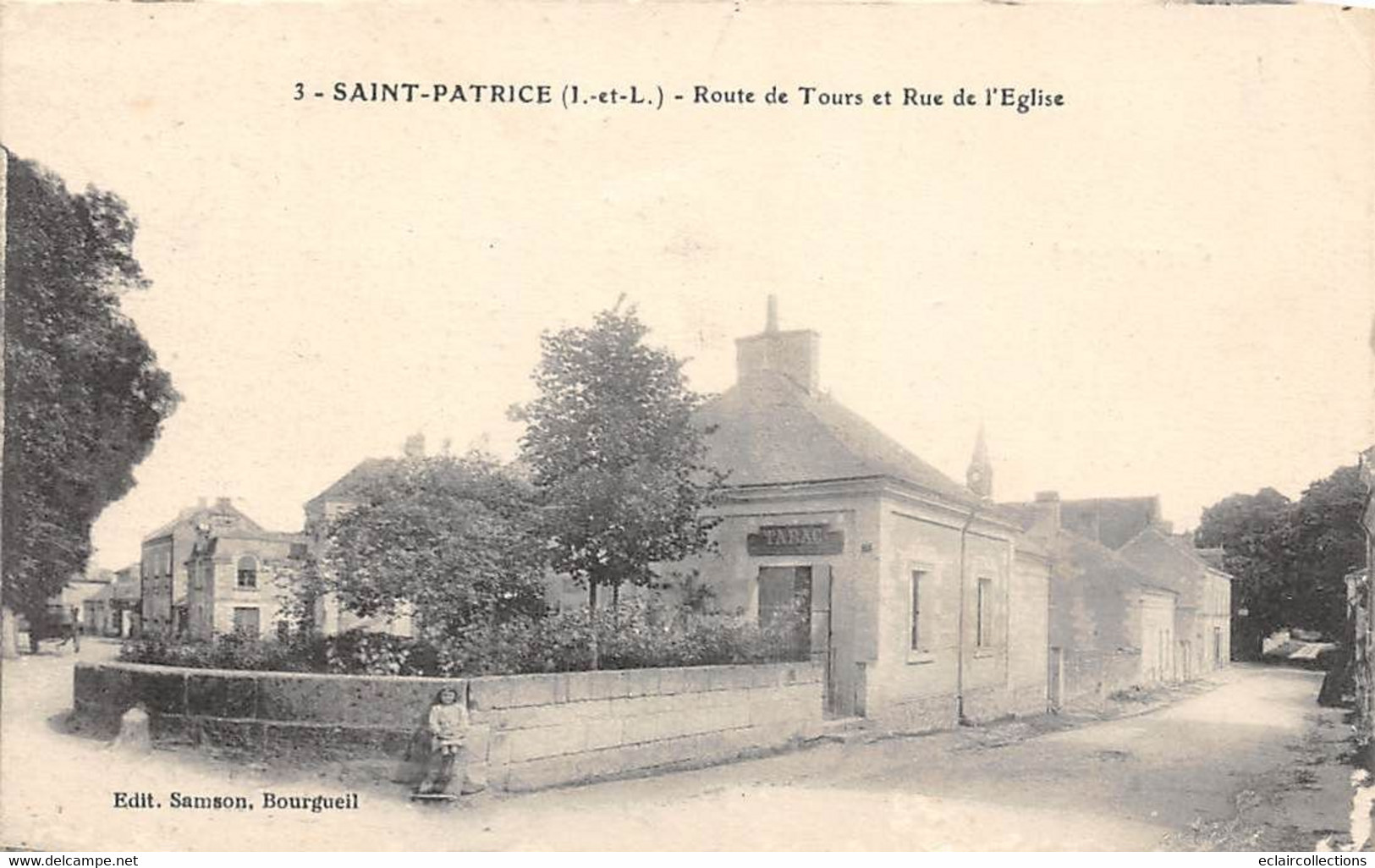 Saint-Patrice        37        Route De Tours  Et Rue De L'église.. Tabac       N° 1  (voir Scan) - Autres & Non Classés