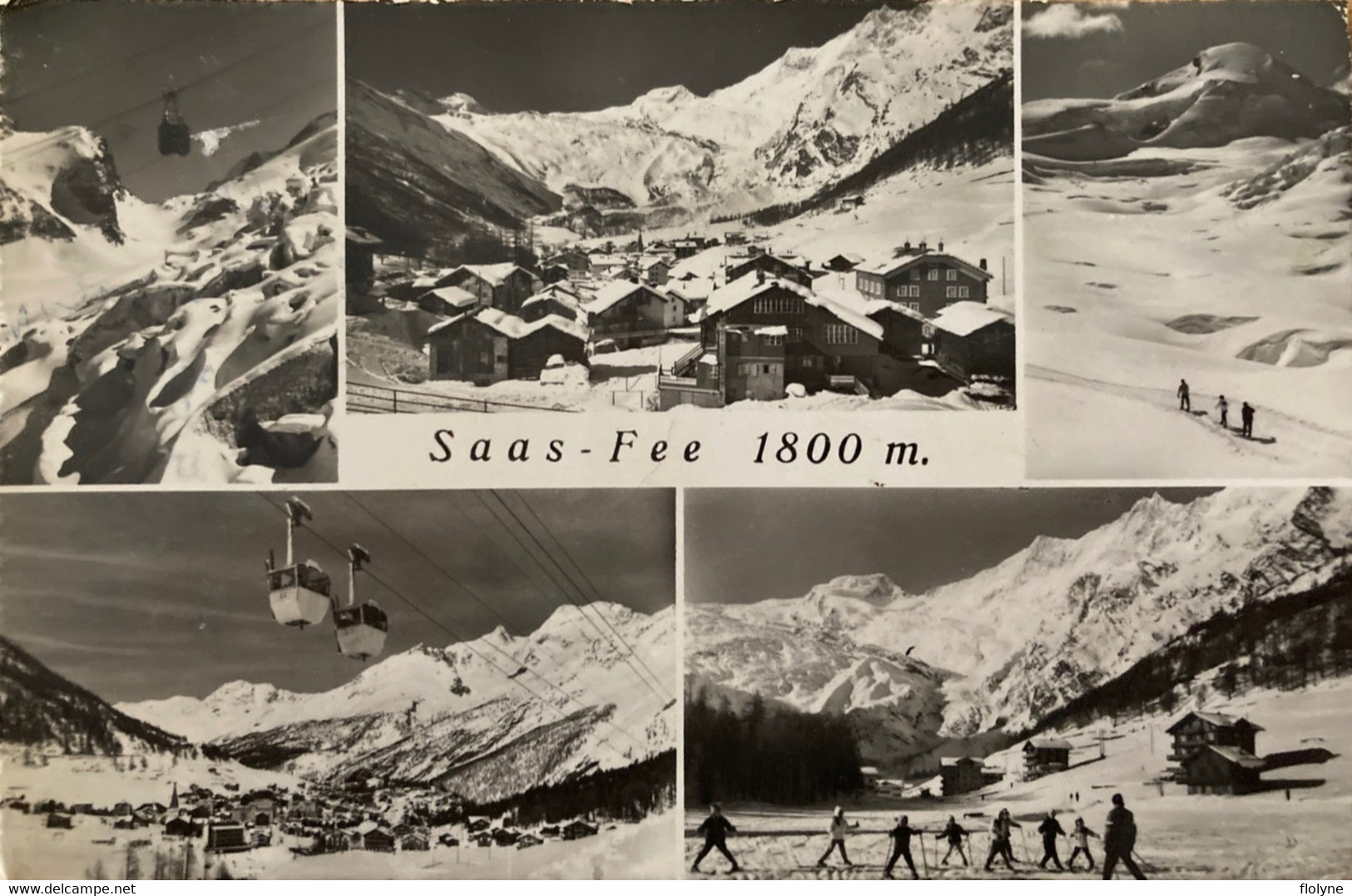 Saas Fee - Souvenir Du Village - Multivues - Sport D’hiver Ski - Suisse Switzerland - Saas-Fee