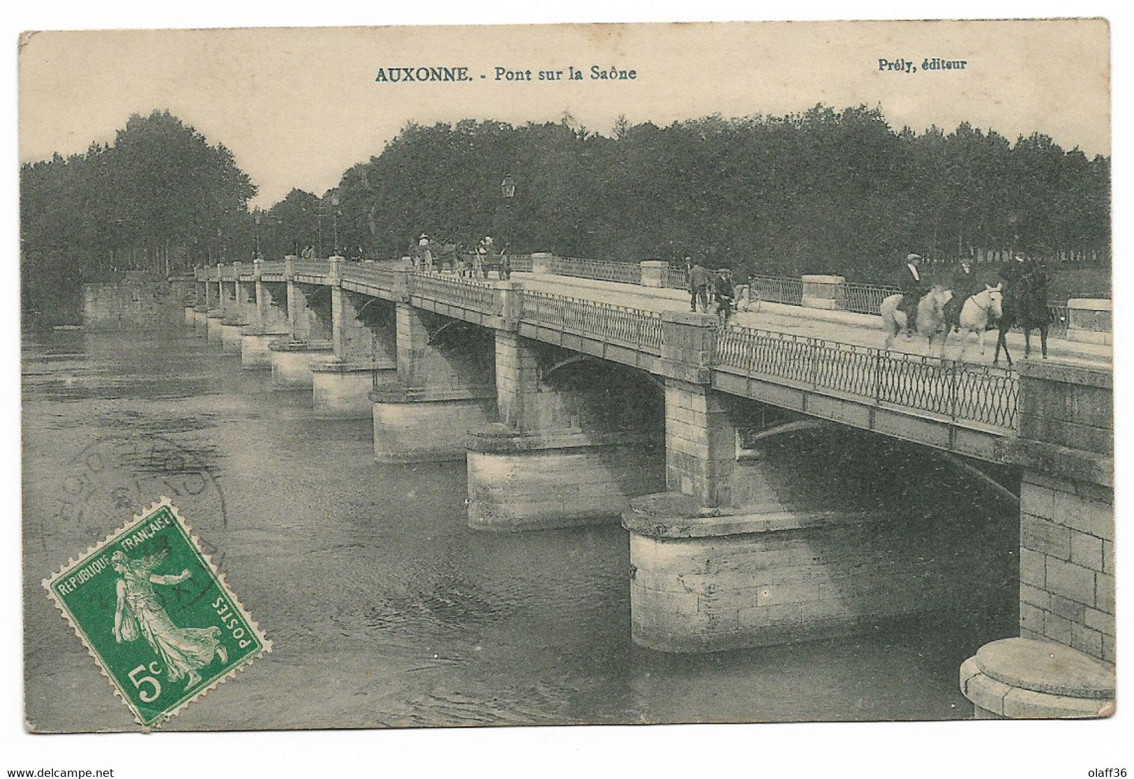 CPA  21 CÔTE D'OR  AUXONNE   Le Pont Sur La Saône - Auxonne