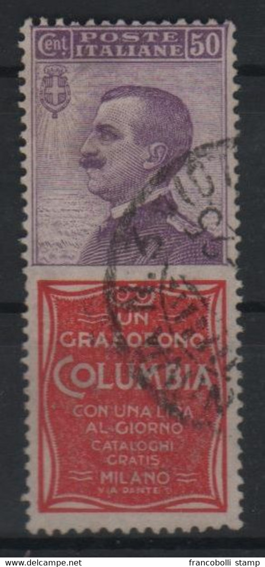 1924-25 Francobolli Regno Pubblicitari 50 C. Columbia - Reklame