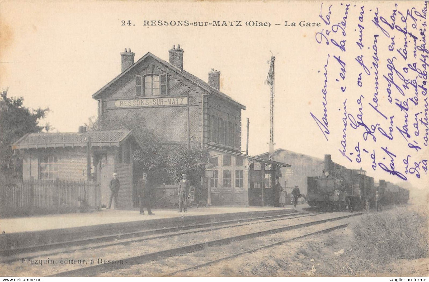 CPA 60 RESSONS SUR MATZ LA GARE - Other & Unclassified