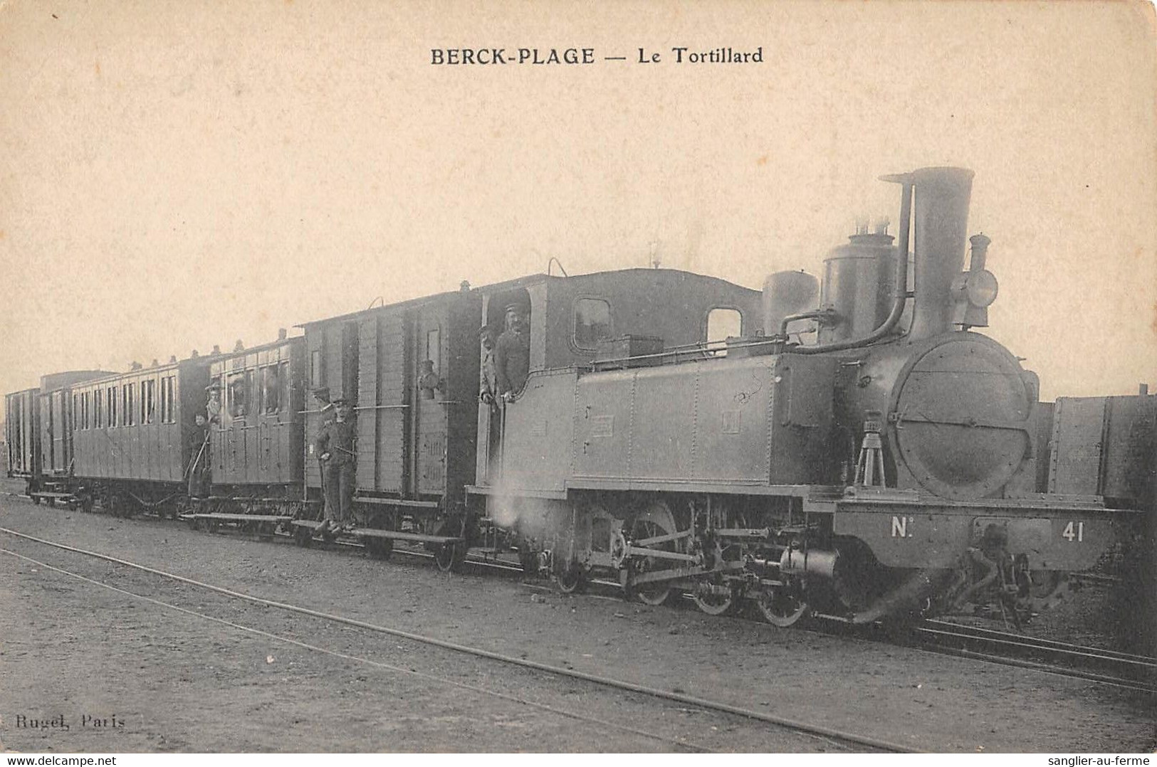 CPA 62 BERCK PLAGE LE TORTILLARD TRAIN - Berck