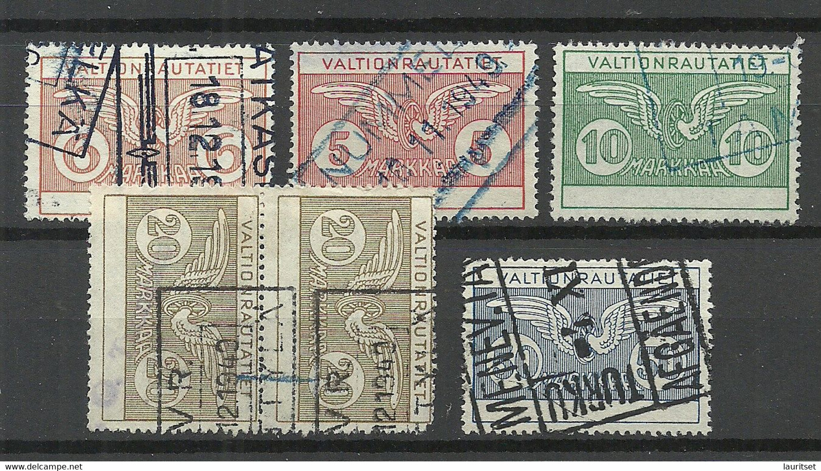 FINLAND FINNLAND 1924/49 Railway Stamps O - Postpaketten