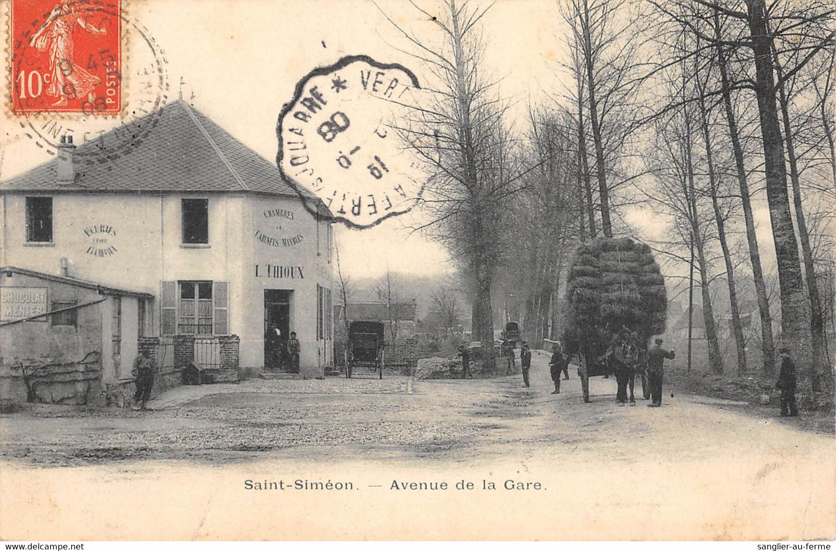 CPA 77 SAINT SIMEON AVENUE DE LA GARE - Altri & Non Classificati