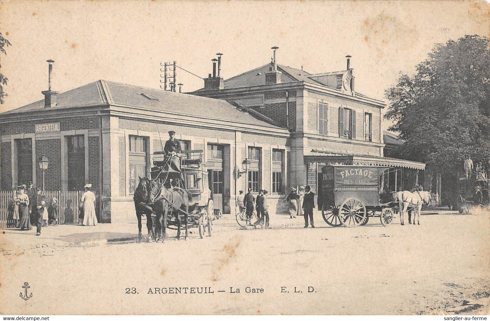 CPA 95 ARGENTEUIL LA GARE - Argenteuil