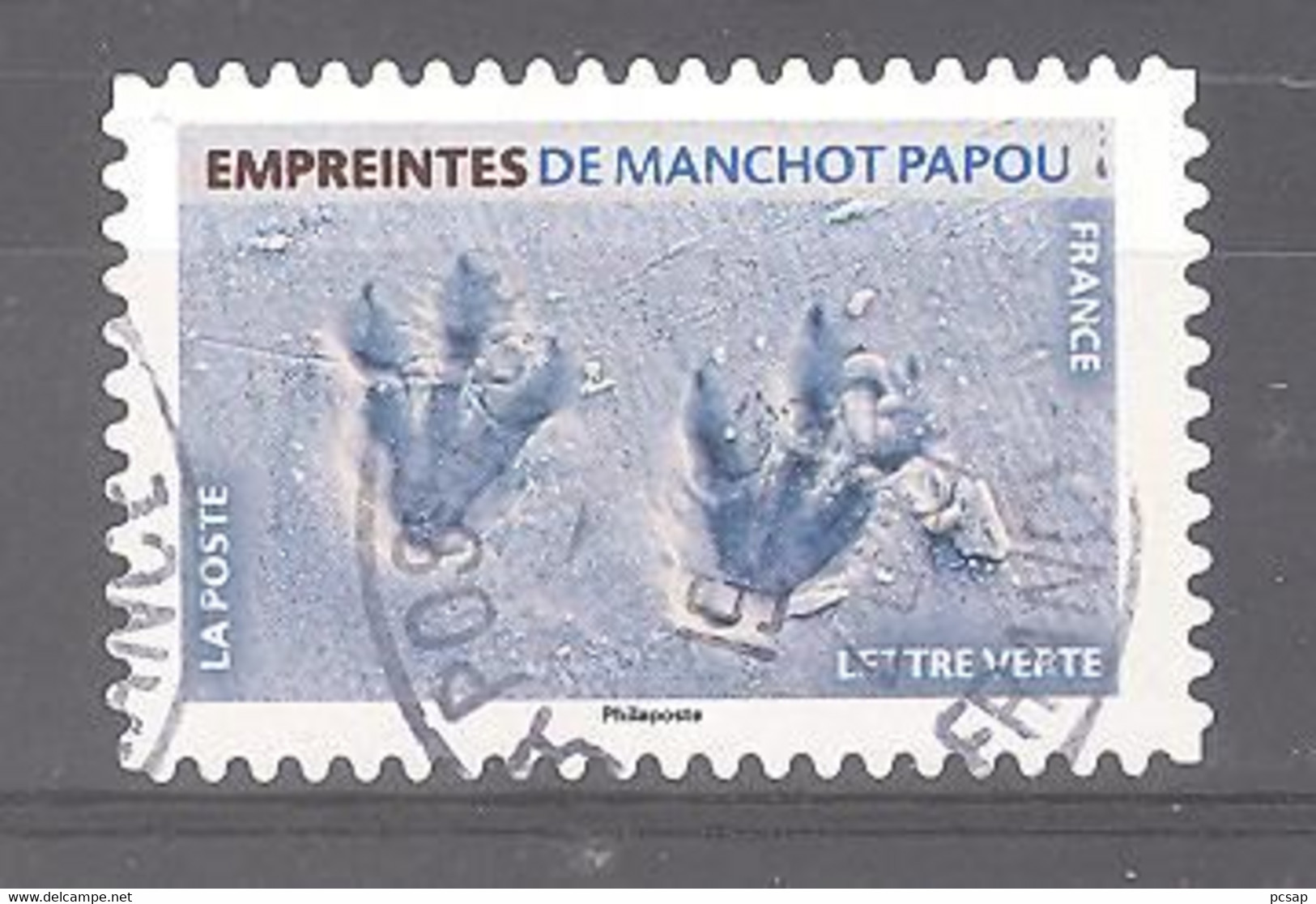 France Autoadhésif Oblitéré N°1962 (Empreintes De Manchot Papou) (cachet Rond) - Used Stamps