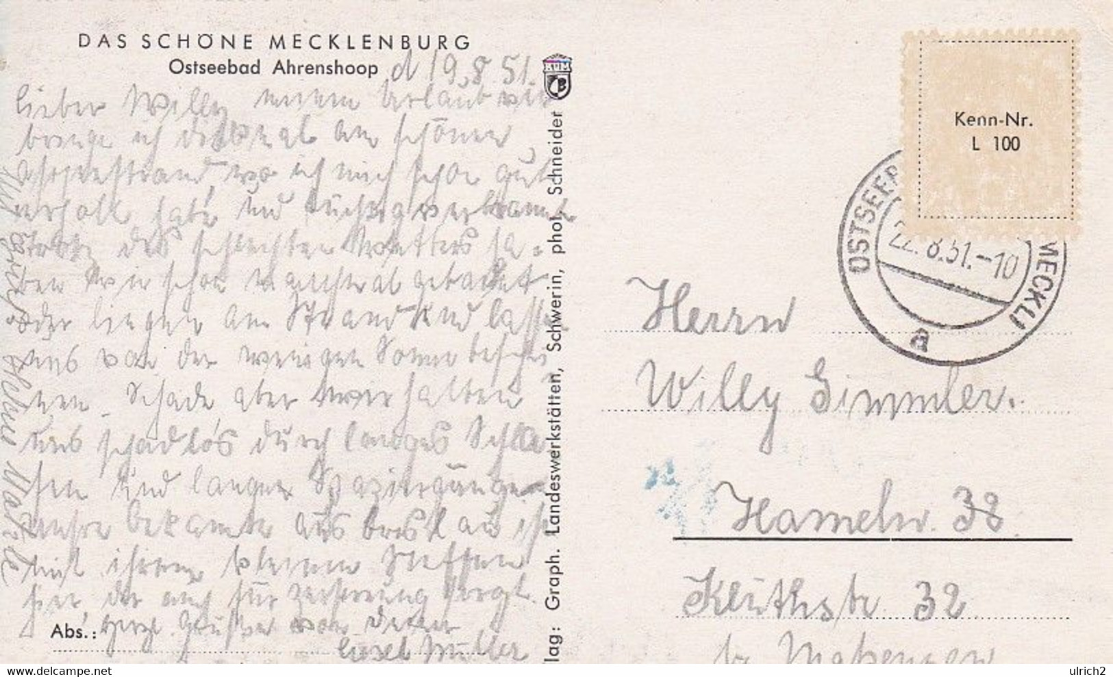 AK Ostseebad Ahrenshoop - 1957 (57754) - Fischland/Darss