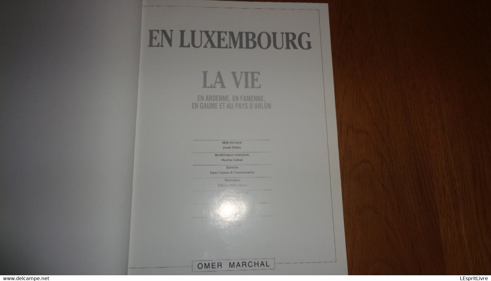 EN LUXEMBOURG La Vie En Ardenne En Famenne En Gaume Et Au Pays D'Arlon Omer Marchal Régionalisme Ruralité Forêt Histoire - België