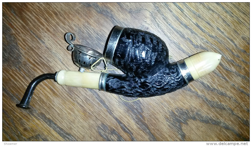 Bruyere Garantie 73003 Antique Ebony Pipe Numbered Bautiful Piece!!! Tabacceria Tabacco Tabac - Meerschaum Pipes