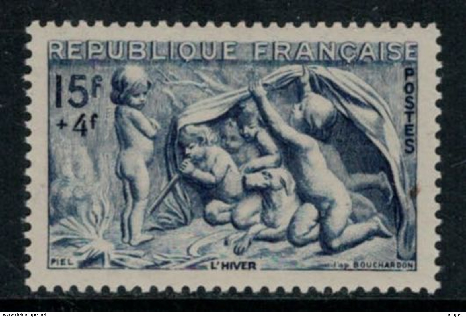 France // 1949 // Série Des Saisons, Hiver, Neuf** MNH N0.862 Y&T (sans Charnière) - Unused Stamps