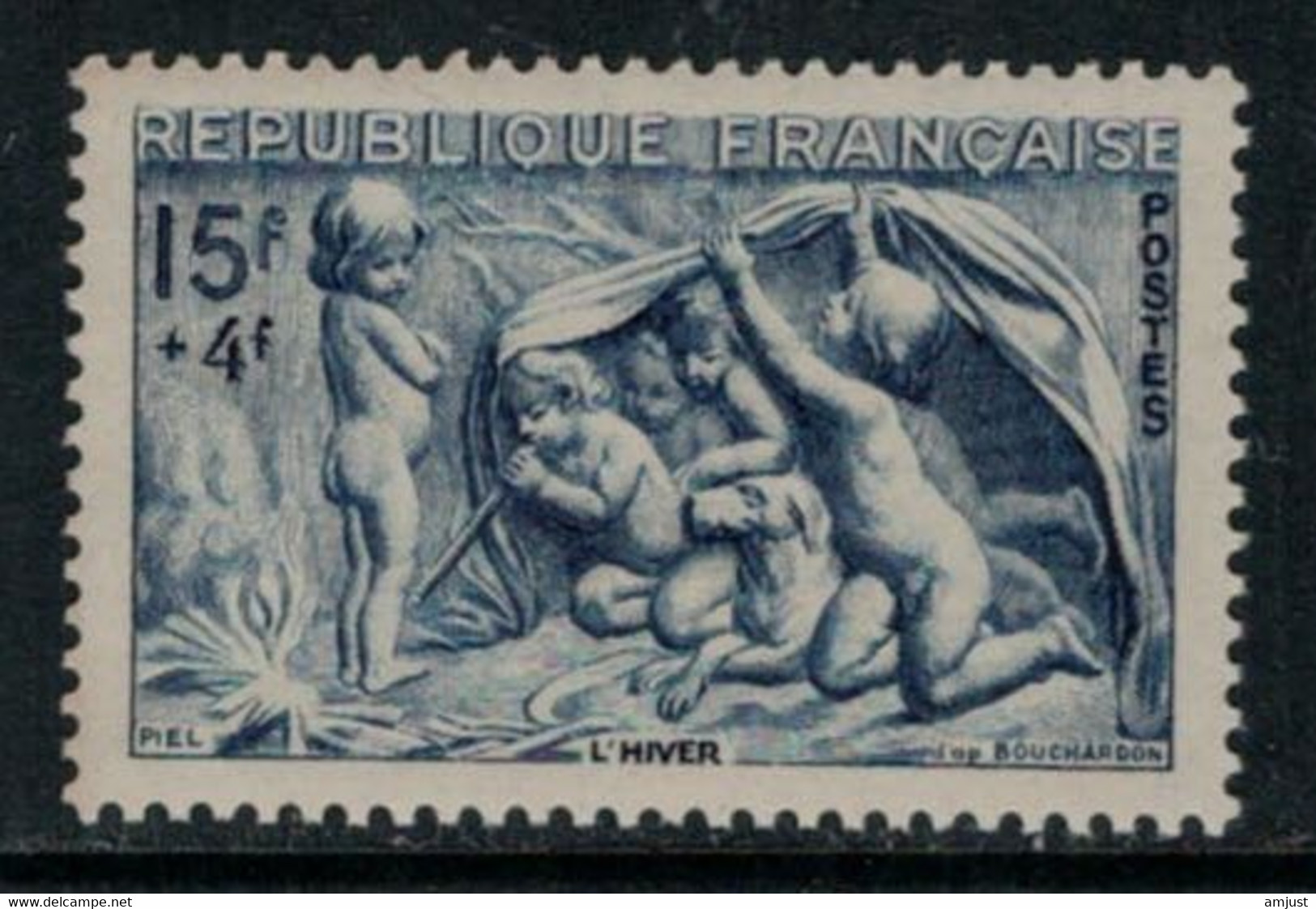 France // 1949 // Série Des Saisons, Hiver, Neuf** MNH N0.862 Y&T (sans Charnière) - Nuevos