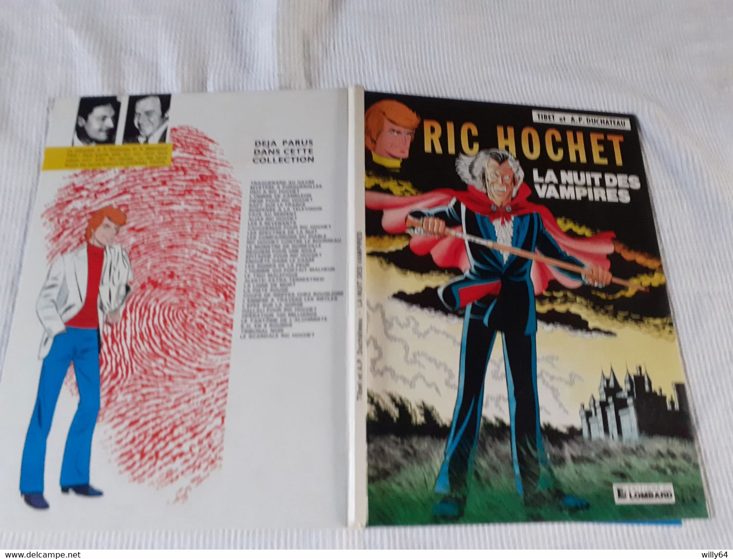 RIC HOCHET   " La Nuit Des Vampires"  LOMBARD  EO 1982    Comme Neuve - Ric Hochet