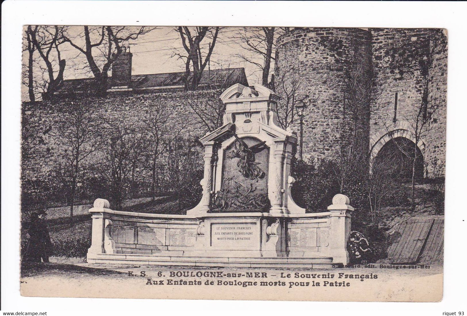 E.S. - 6 - BOULOGNE-sur-MER - Le Souvenir Français Aux Enfants De Boulogne Morts Pour La Patrie - Boulogne Sur Mer