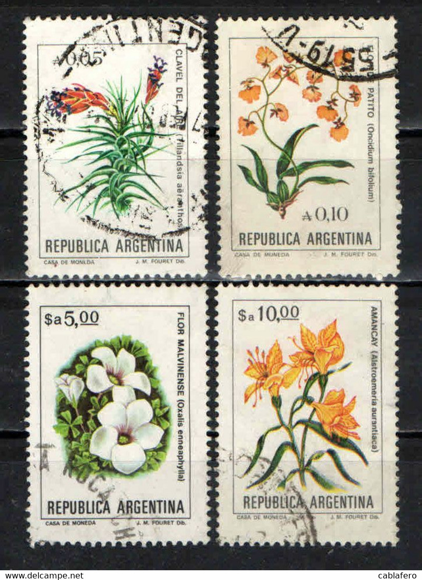 ARGENTINA - 1983 - FIORI - FLOWERS - USATI - Used Stamps