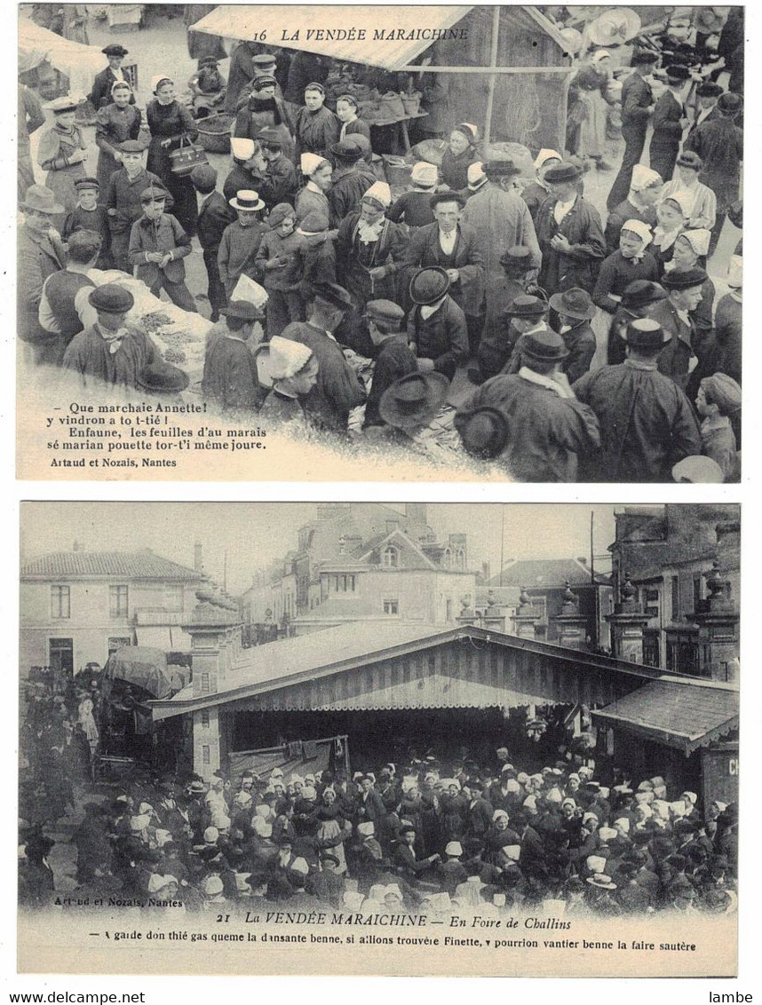 La VENDÉE MARAICHINE - Deux Cartes Différentes - Challans