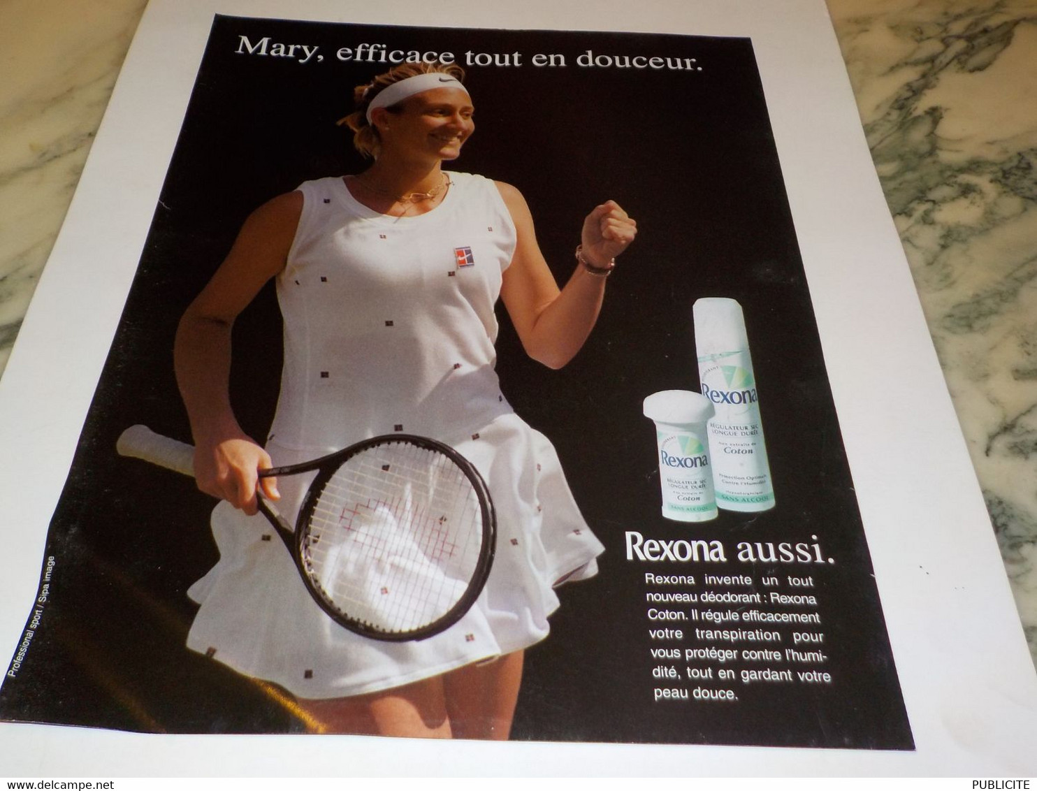 ANCIENNE PUBLICITE MARY EFFICACE AVEC REXONA 1997 - Sonstige & Ohne Zuordnung