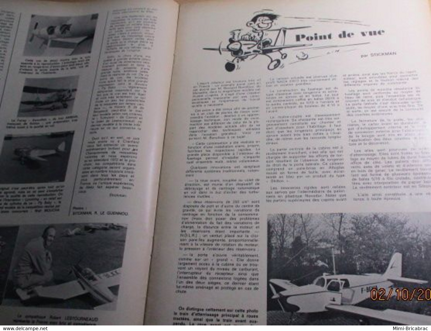 AEROJ20 Revue RADIO MOEDELISME N°48 De 11/70 Avec Plan En Pages Centrales, En Très Bon état Général - Modelli Dinamici (radiocomandati)