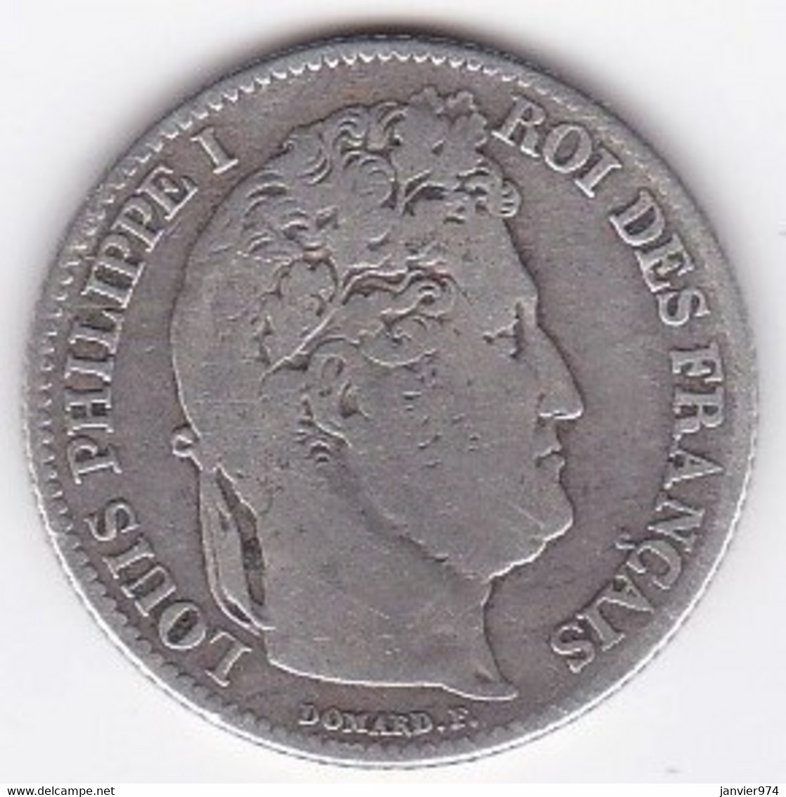 1 Franc 1846 A Paris . Louis Philippe I , Tête Couronné. En Argent - 1 Franc