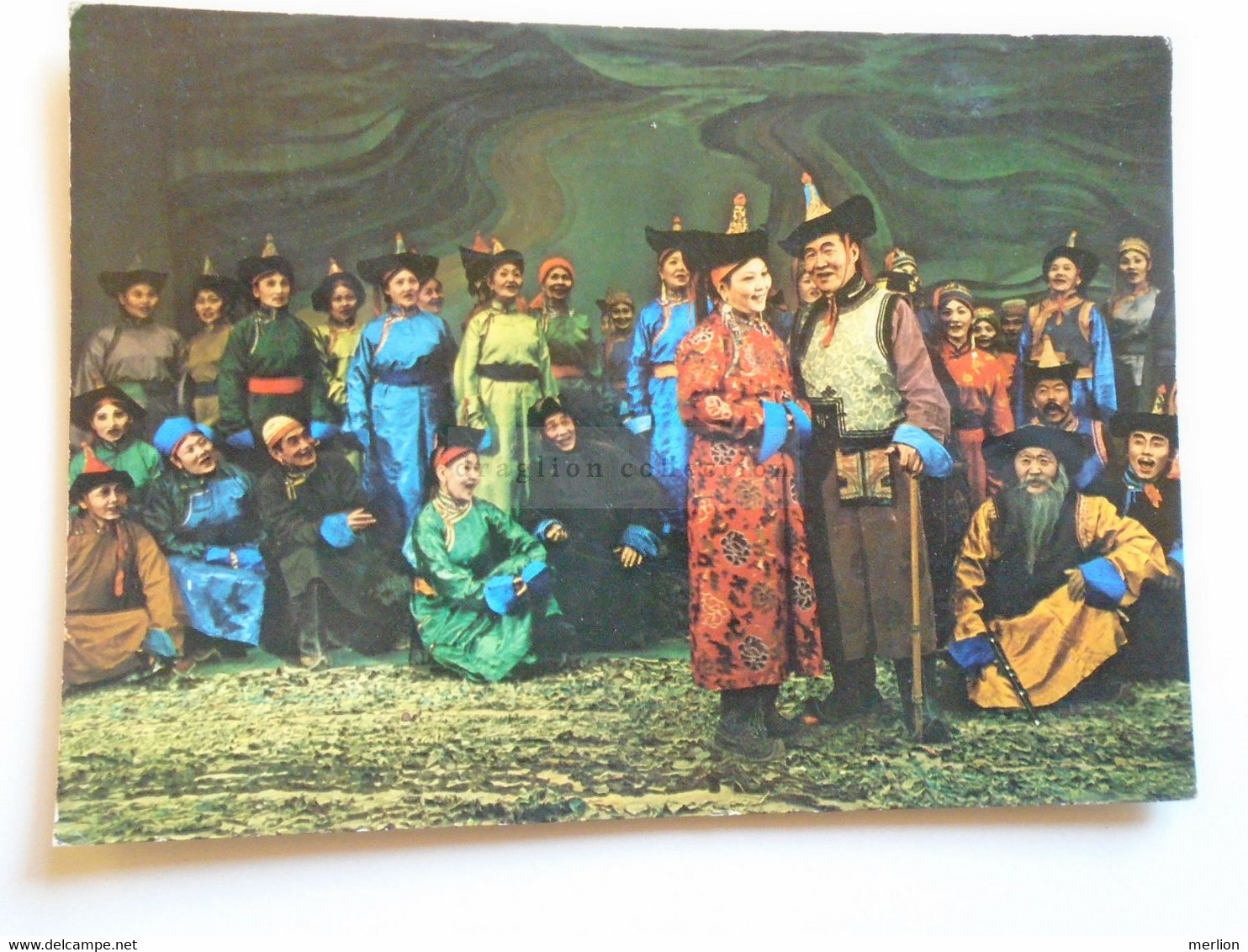 D184488 Mongolia. "Sad Mountains" Opera - Old Postcard - National Costume  Posted In Hungary - Mongolië