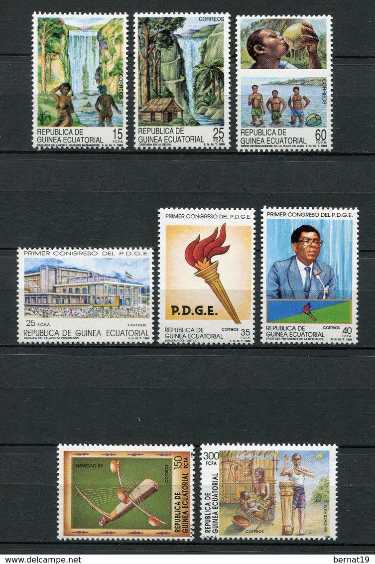 Guinea Ecuatorial 1989 Completo ** MNH. - Äquatorial-Guinea