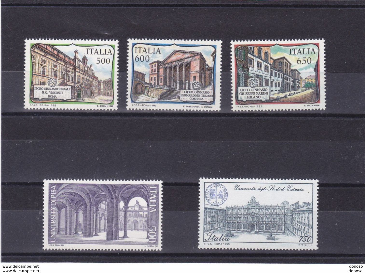 ITALIE 1988-1990 ECOLES ITALIENNES Yvert 1770 + 1804 + 1814 + 1895-1896 NEUF** MNH - 1981-90:  Nuovi