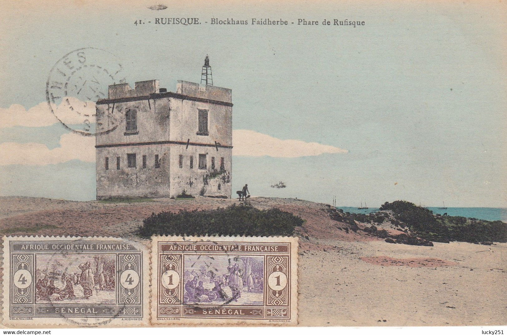 A.O.F. - Circulée - Sénégal, Rufisque - Le Phare - Lighthouses