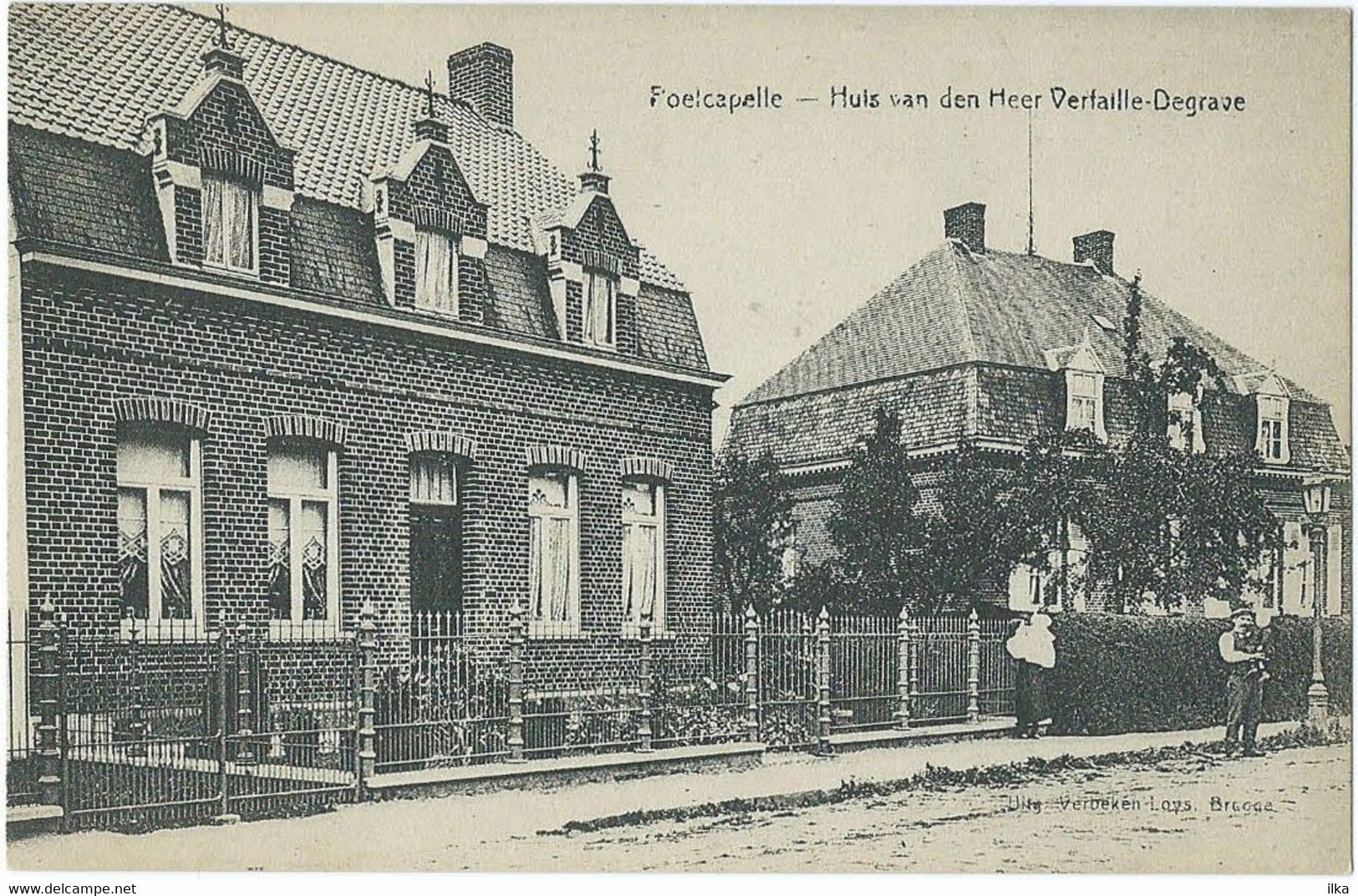 Poelcapelle - Huis Van Den Heer Verfaille-Degrave - Levendig/Animée - Maison De Mr. Verfaille-Degrave. - Langemark-Poelkapelle