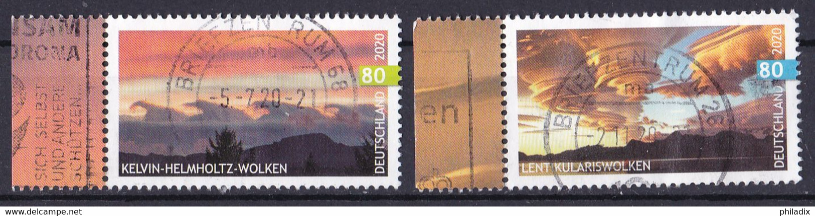 (3527-3528) BRD 2020 O/used (Rand Links) (A1-16) - Gebraucht