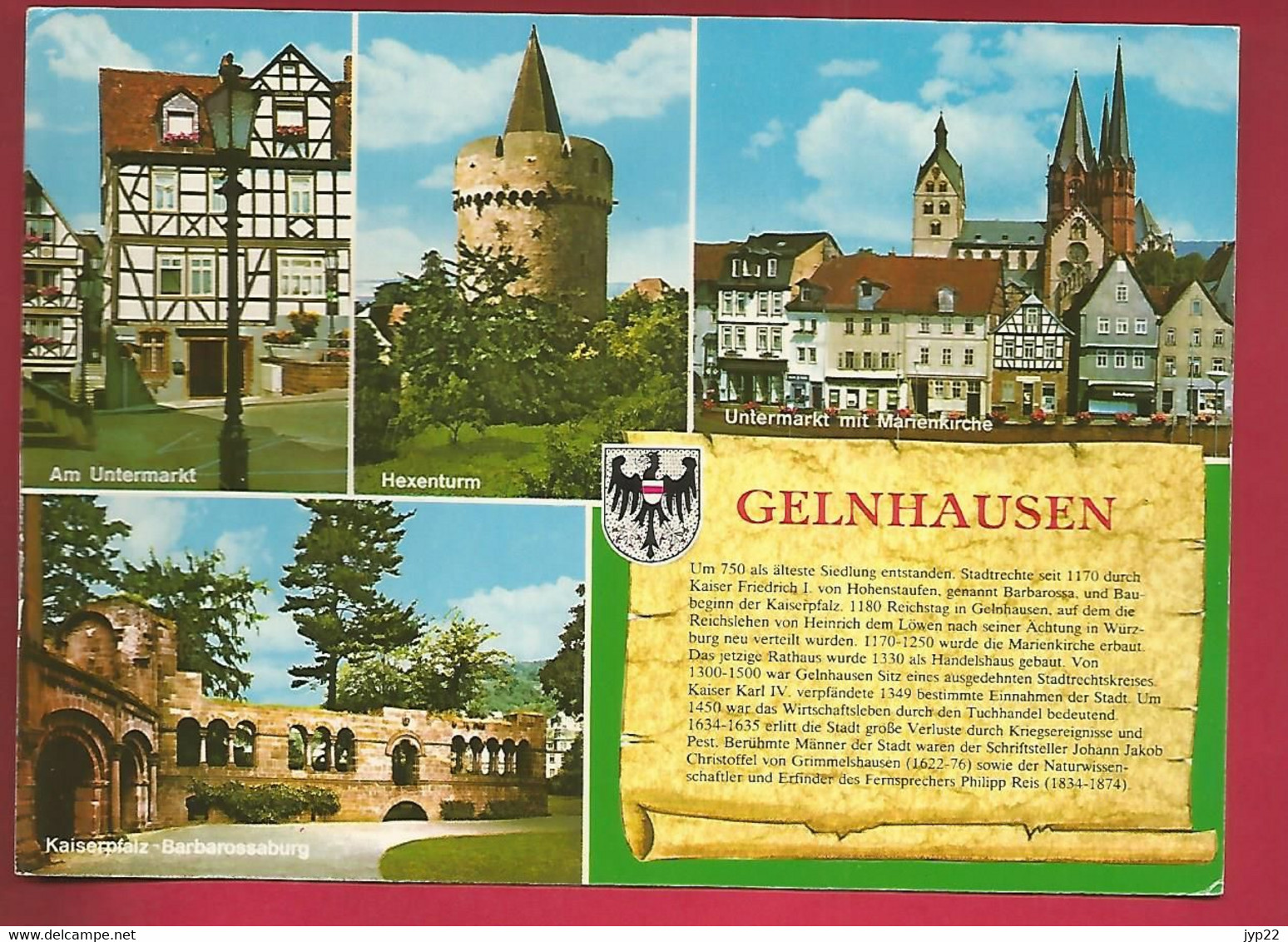 CP Allemagne Gelnhausen Multivue - Pour Famille L'Host Saint Malo - Gelnhausen