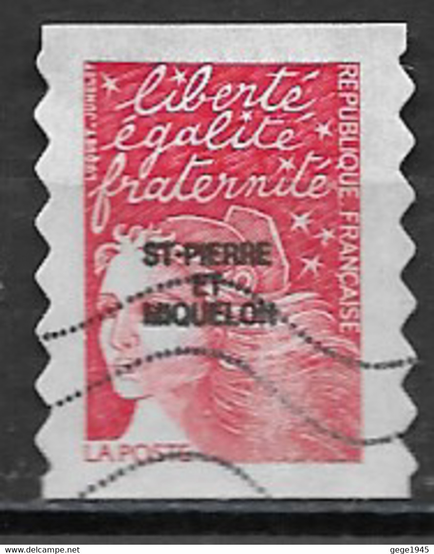 St Pierre Et Miquelon Oblitérés  Autoadhésif  1997/98  N° 791   Marianne De Luquet Ou Du 14 Juillet - Used Stamps
