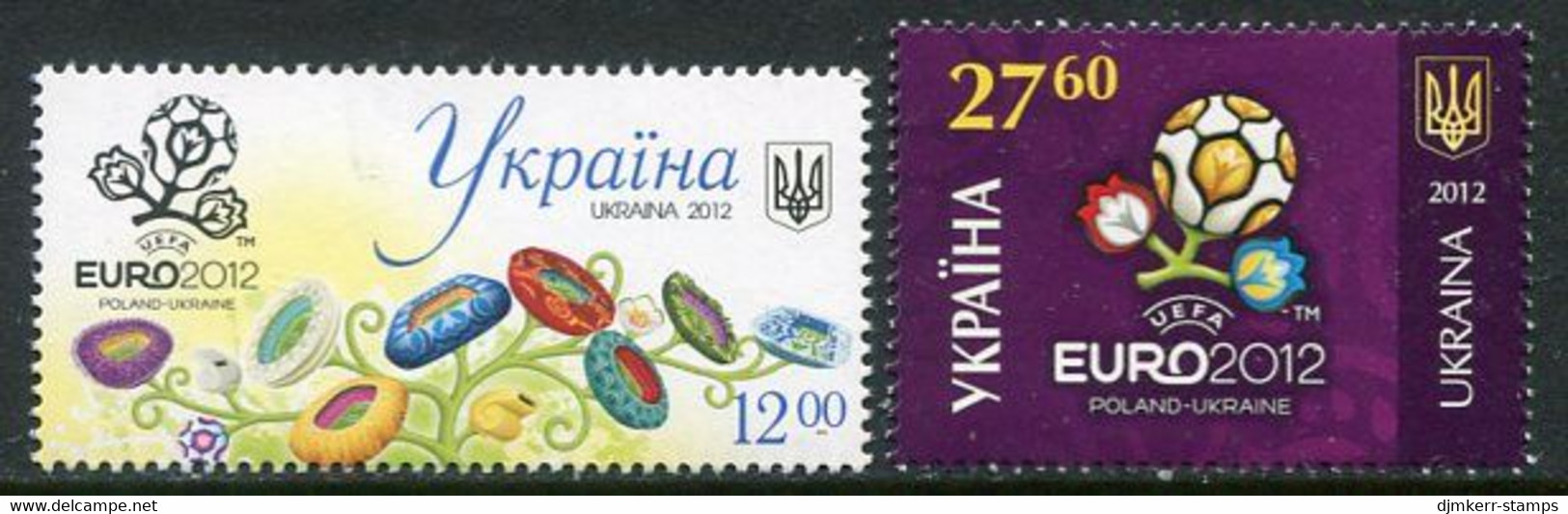 UKRAINE 2012 European Football Championship IV MNH / **.  Michel 1245-46 - Ukraine