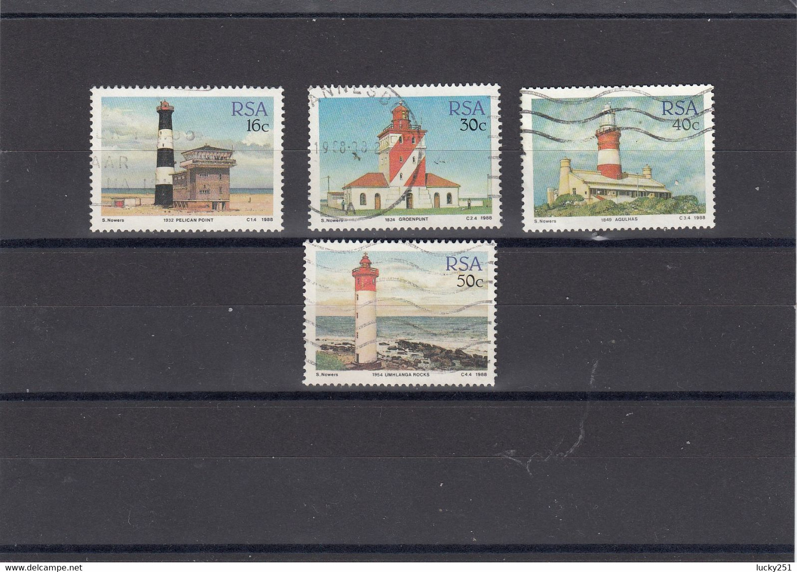 Afrique Du Sud  - Année 1988 - Oblitéré -  Phare, Lignthouse, Leuchtturm - Lighthouses