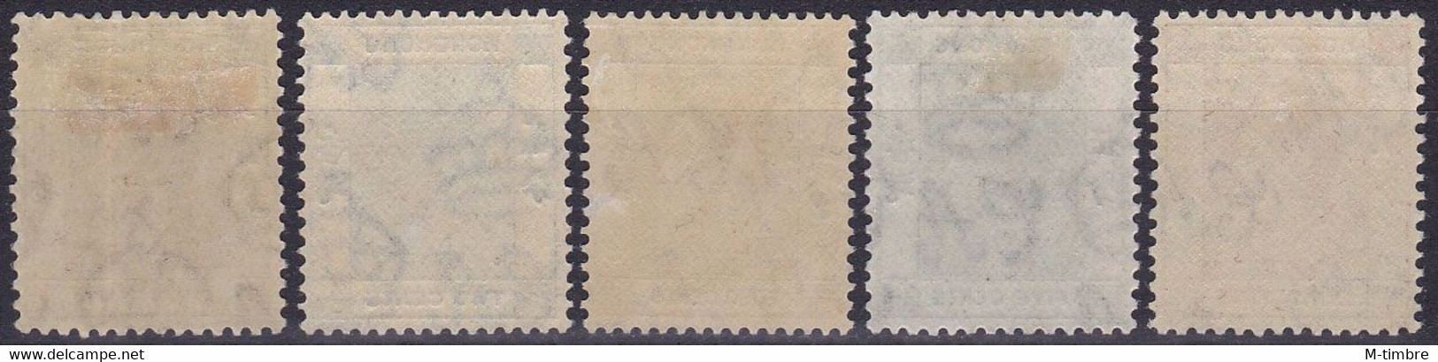 Hong Kong YT 140-141-142-143-144 Année 1938 (MNH-MH) (Voir Déscription) (2 Scan) - Unused Stamps