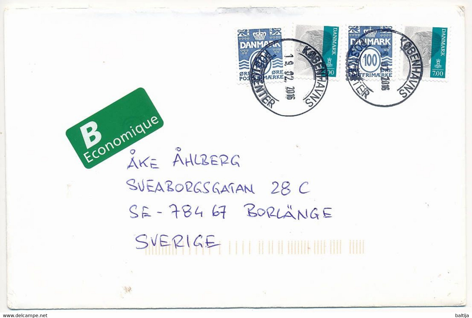 Cover Abroad - 19 February 2016 Københavns Postcenter - Lettres & Documents