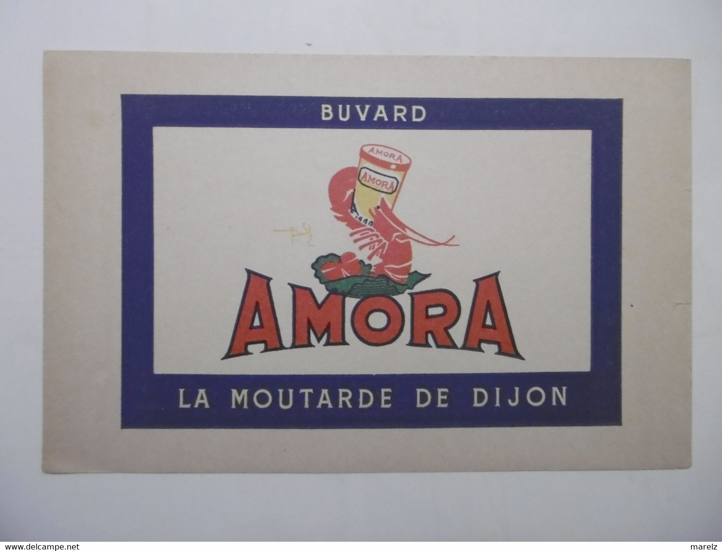 Buvard Thème Moutarde De DIJON AMORA - Senf