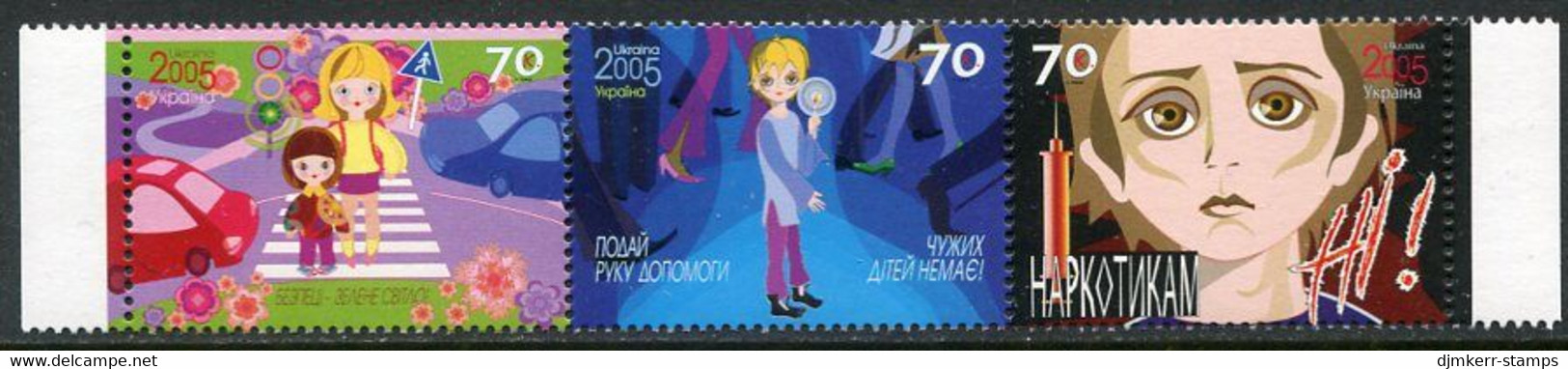 UKRAINE 2005 Children's Welfare MNH / **.  Michel 744-46 - Ukraine