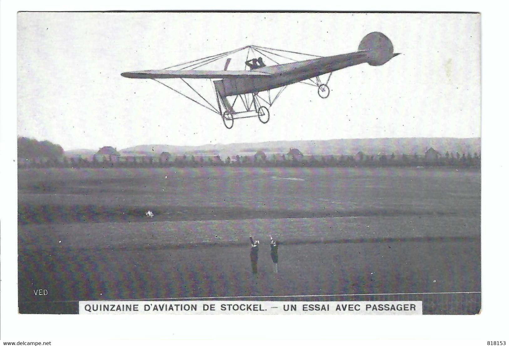 Stokkel  -  Stockel  -   QUINZAINE D'AVIATION DE STOCKEL - UN ESSAI AVEC PASSAGER       VED - Woluwe-St-Pierre - St-Pieters-Woluwe