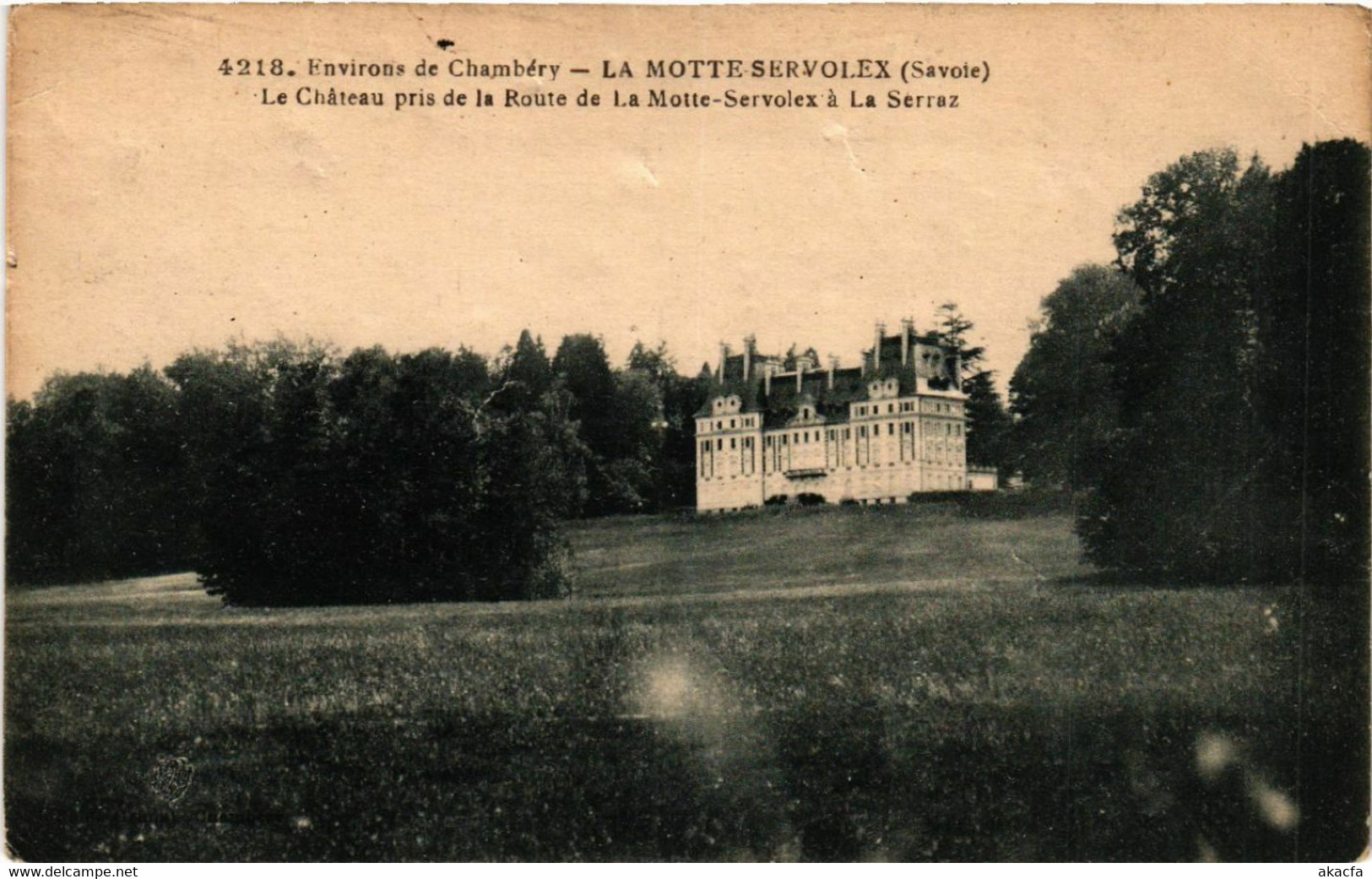 CPA AK Env. De CHAMBÉRY - La MOTTE-SERVOLEX - Le Chateau (438212) - La Motte Servolex