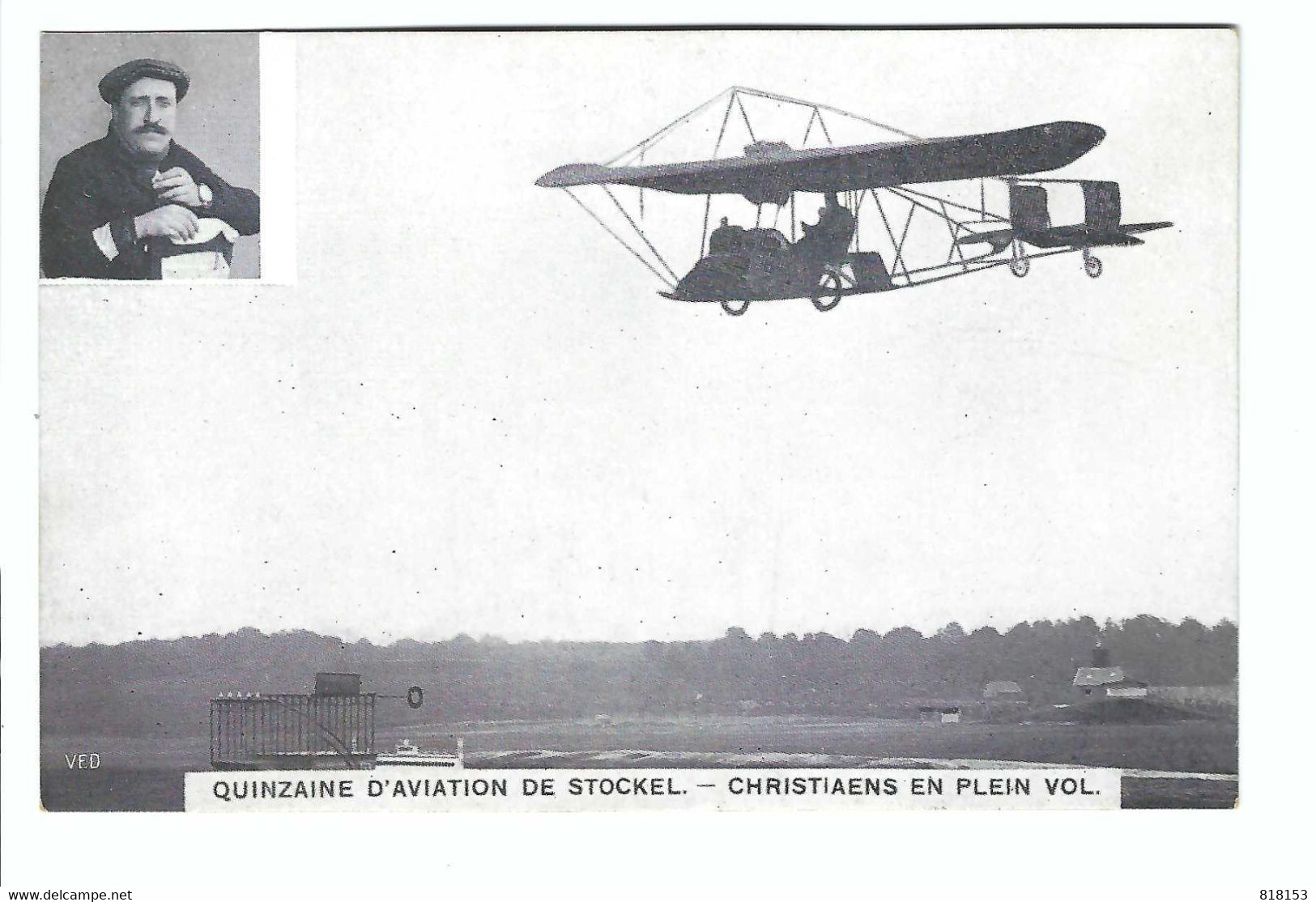 Stokkel  -  Stockel  -   QUINZAINE D'AVIATION DE STOCKEL - CHRISTIAENS EN PLEIN VOL      VED - St-Pieters-Woluwe - Woluwe-St-Pierre