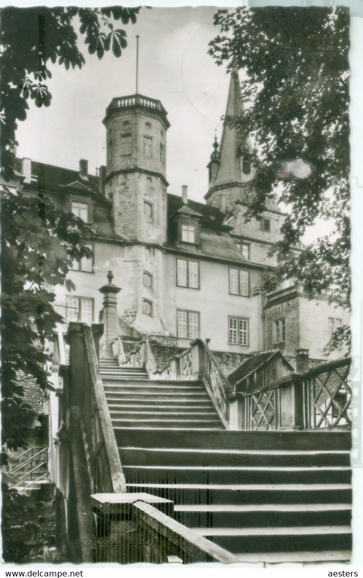 Oehringen 1959; Schloss - Gelaufen. - Oehringen