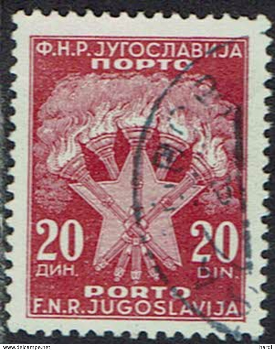 Jugoslawien 1946, Porto, MiNr 96, Gestempelt - Timbres-taxe