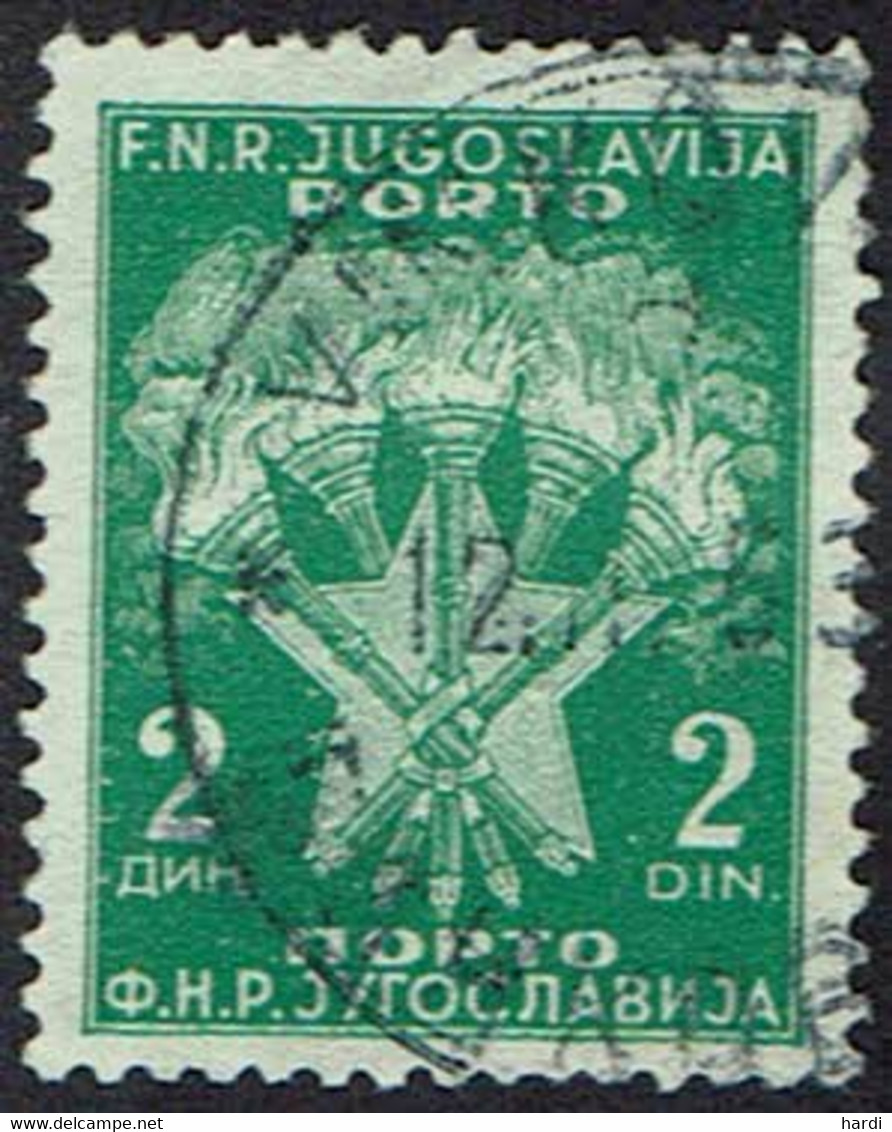 Jugoslawien 1951, Porto, MiNr 101, Gestempelt - Timbres-taxe