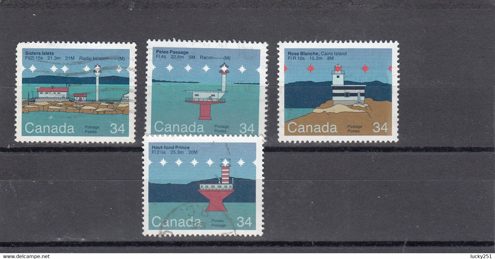 Canada - Oblitéré - Phares, Leuchtturm, Lighthouse - Lighthouses