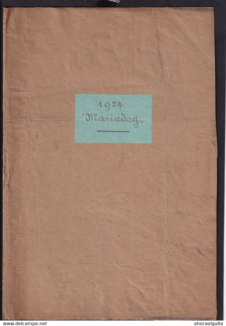 DDAA 288 - ANTWERPEN Mariadag 16-8-1924 Au Collège St Jan Berchmans  - Petit Dossier De 5 Pièces Comiteit , Ingangskaart - Religion & Esotericism