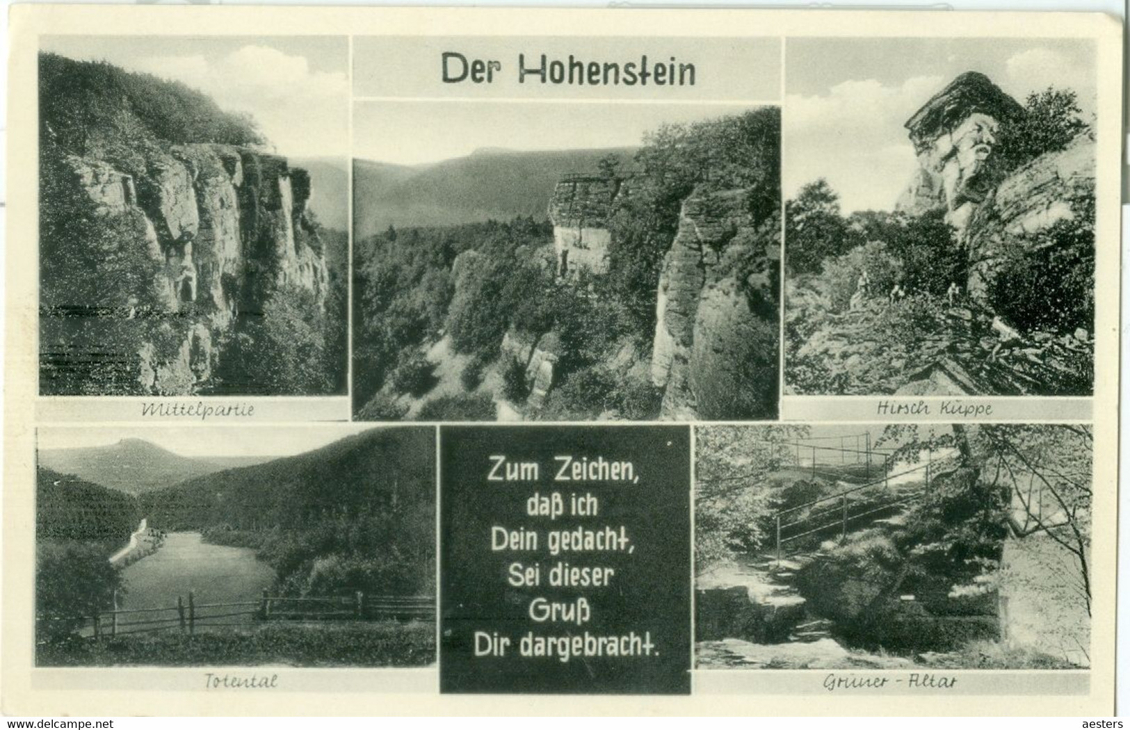 Hessisch-Oldendorf; Der Hohenstein. Mehrbildkarte - Nicht Gelaufen. (Carl Thoericht - Hann. Münden) - Hessisch-Oldendorf