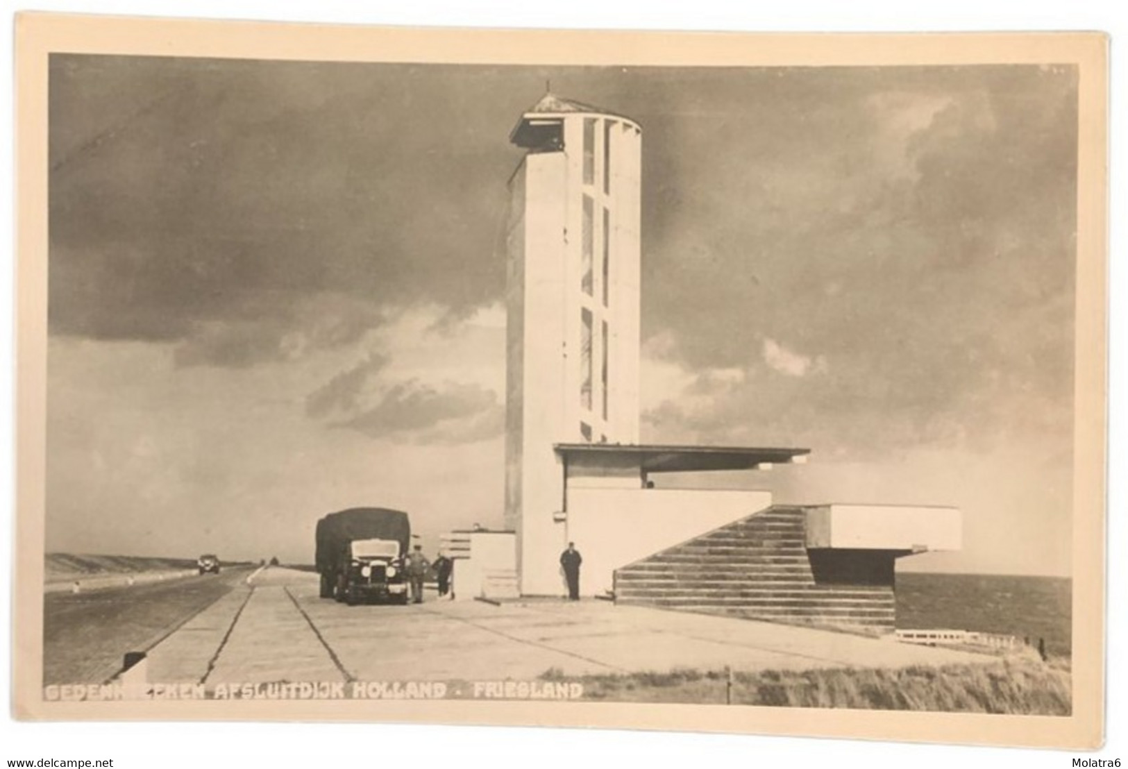 #505 - Gedenkteeken Afsluitdijk Holland-Friesland, 1950 - Den Oever (& Afsluitdijk)