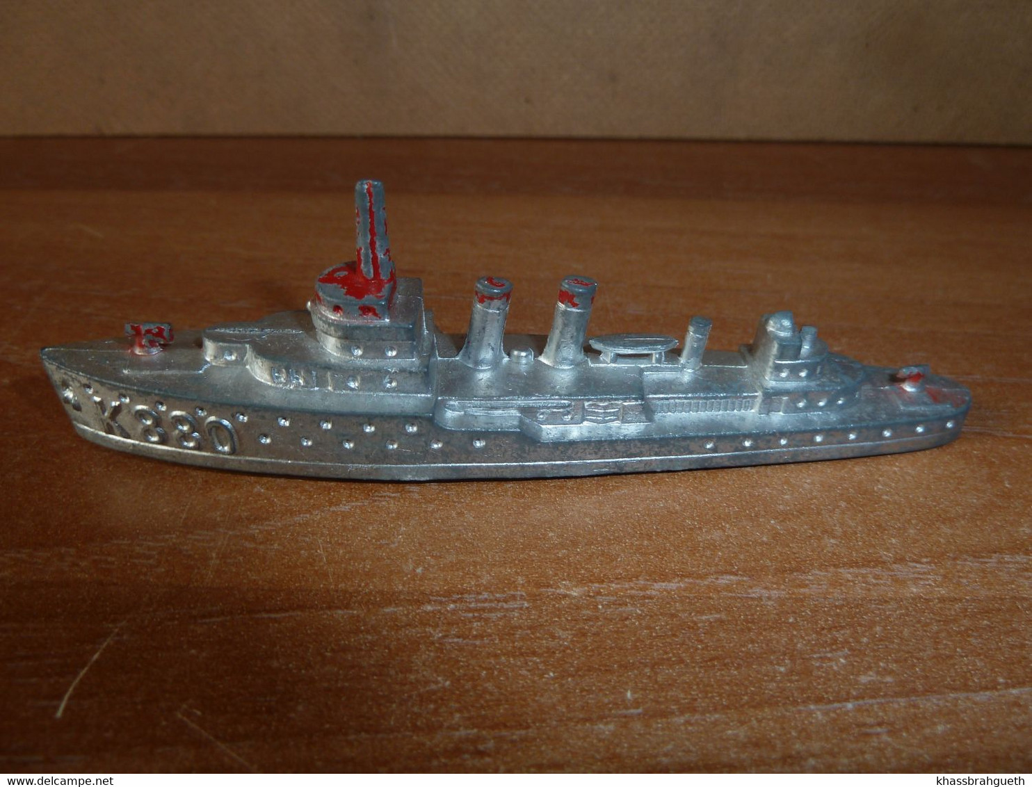 TOOTSIE TOYS - BOITE + SUBMARINE (2) DESTROYER (1) TROOP TRANSPORTER (1) (MADE IN UNITED STATES) - Boats