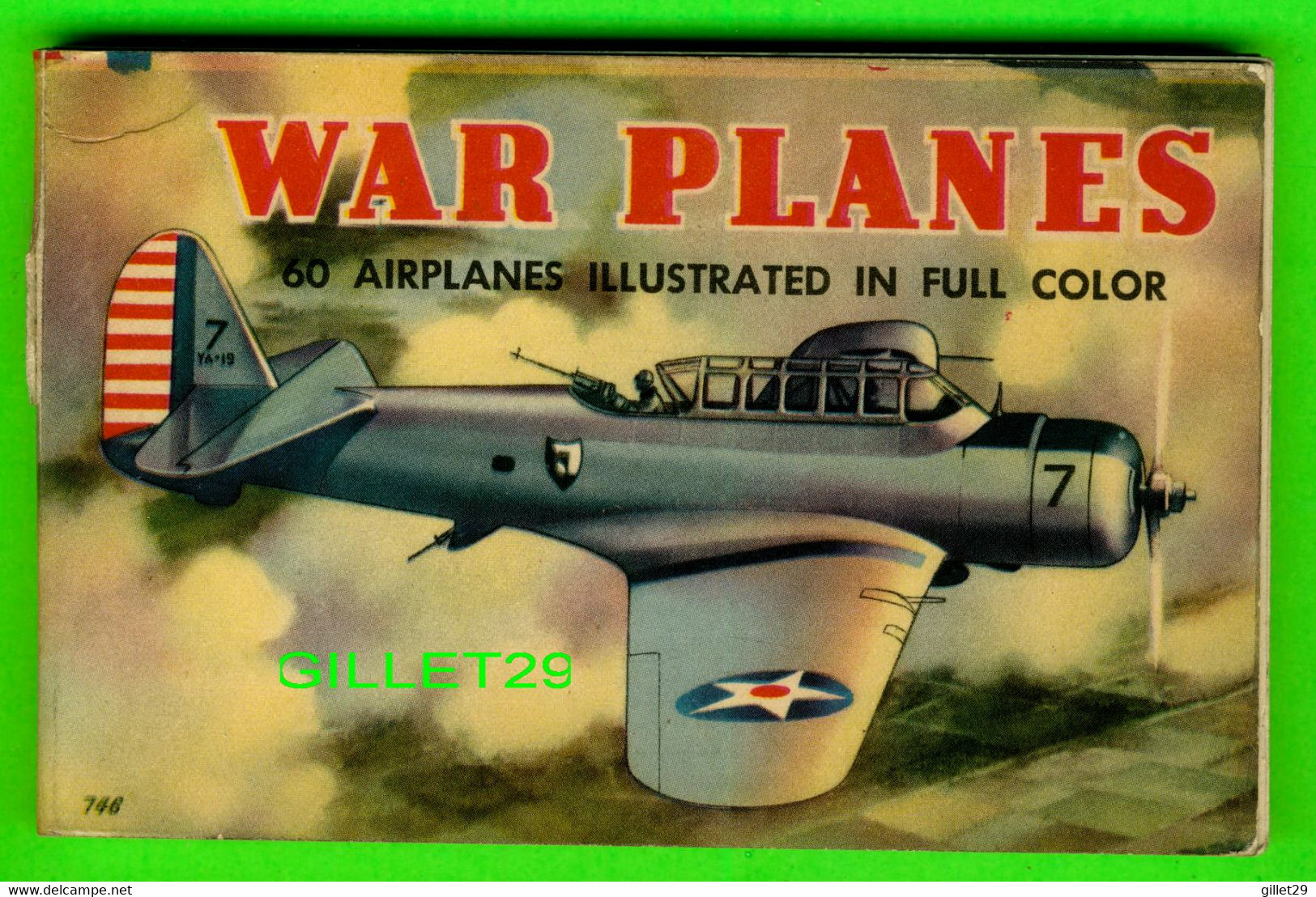 LIVRE, BOOK - WAR PLANES 60 AIRPLANES ILLUSTRATED IN FULL COLOR  - 64 PAGES - 60 ILLUSTRATIONS - WHITMAN PUB CO - - Andere & Zonder Classificatie