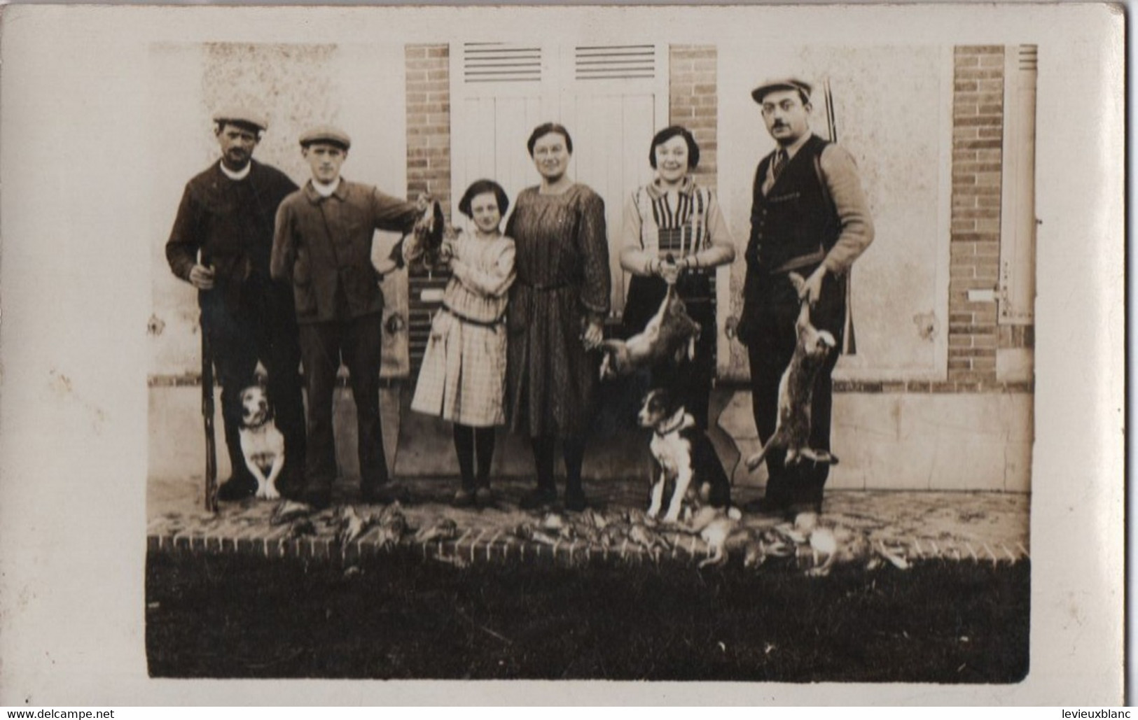 Carte Postale Ancienne /Tableau Au Retour De  Chasse/ Lièvres, Oiseaux Et Chiens/1900-1930           CPDIV271 - Other & Unclassified